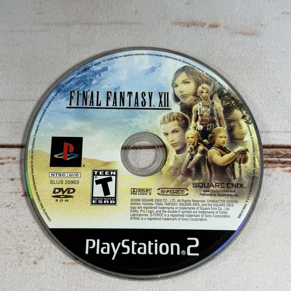 Final Fantasy XII PS2 Disc Only Resurfaced Tested PlayStation 2 RPG Game